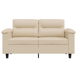 Creme 2-Sitzer Sofa, Mikrofaser, 120cm