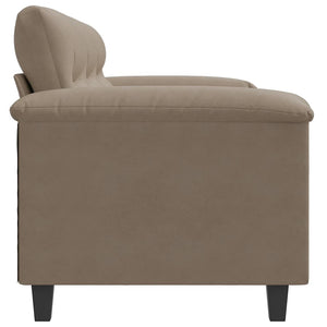 3-Sitzer Sofa Taupe Mikrofaser 180cm