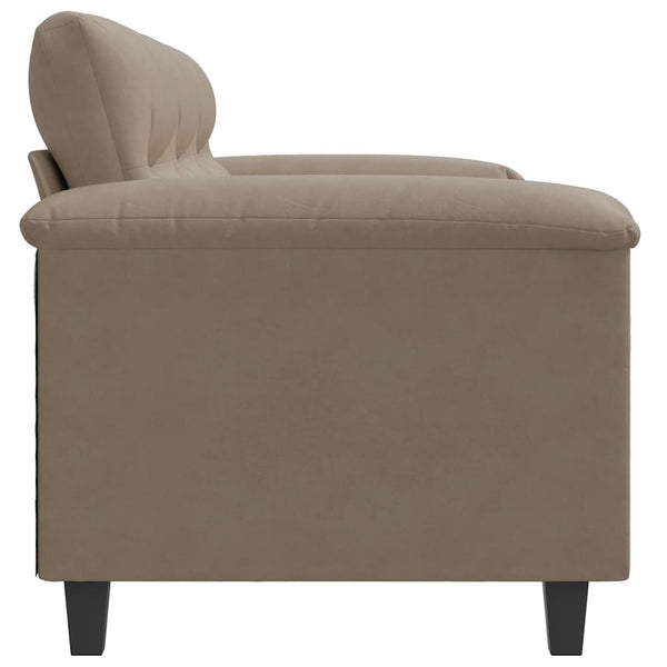 3-Sitzer Sofa Taupe Mikrofaser 180cm