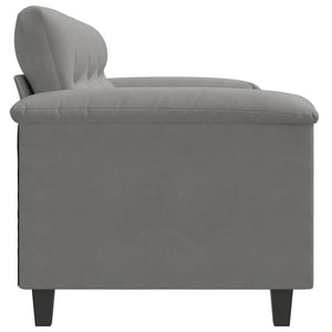 Dunkelgraues 3-Sitzer Sofa aus Mikrofaser, 180 cm