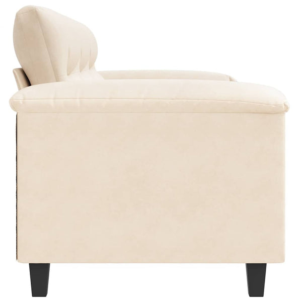Beige 3-Sitzer Sofa Mikrofaser 180 cm