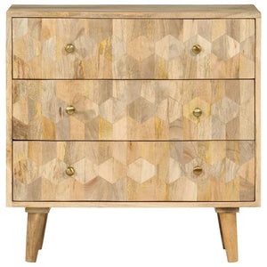 Mango Massivholz Schubladenschrank 70 cm