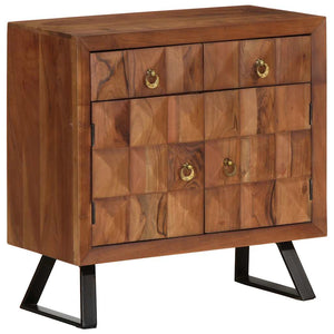 Honigbrauner Schubladenschrank Akazie Massivholz 70 cm