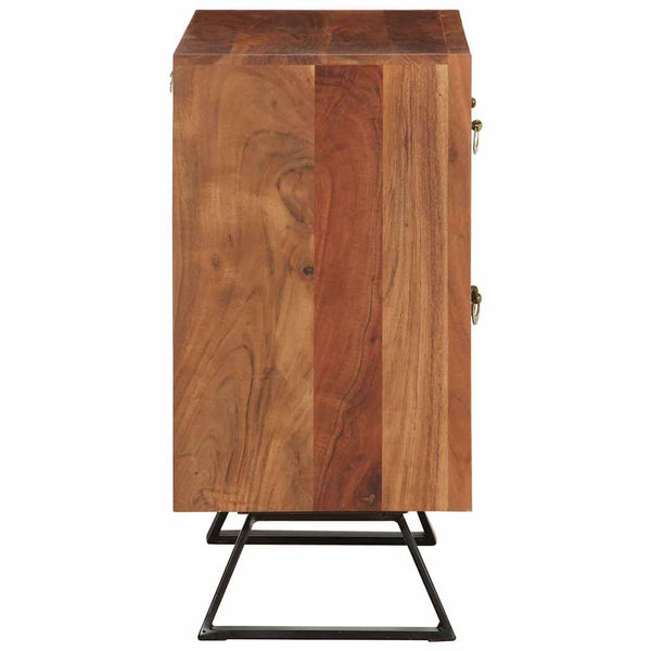 Honigbrauner Schubladenschrank Akazie Massivholz 70 cm