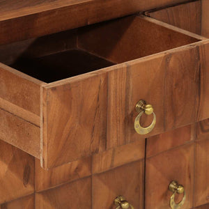 Honigbrauner Schubladenschrank Akazie Massivholz 70 cm