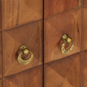 Honigbrauner Schubladenschrank Akazie Massivholz 70 cm