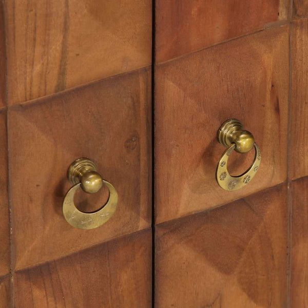 Honigbrauner Schubladenschrank Akazie Massivholz 70 cm