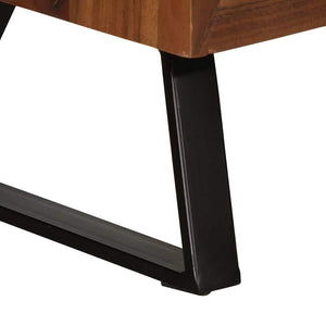Honigbrauner Schubladenschrank Akazie Massivholz 70 cm