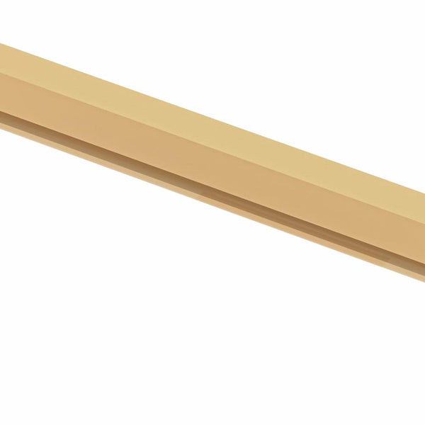 Innentür Schlank Golden 76x201,5 cm Hartglas und Aluminium