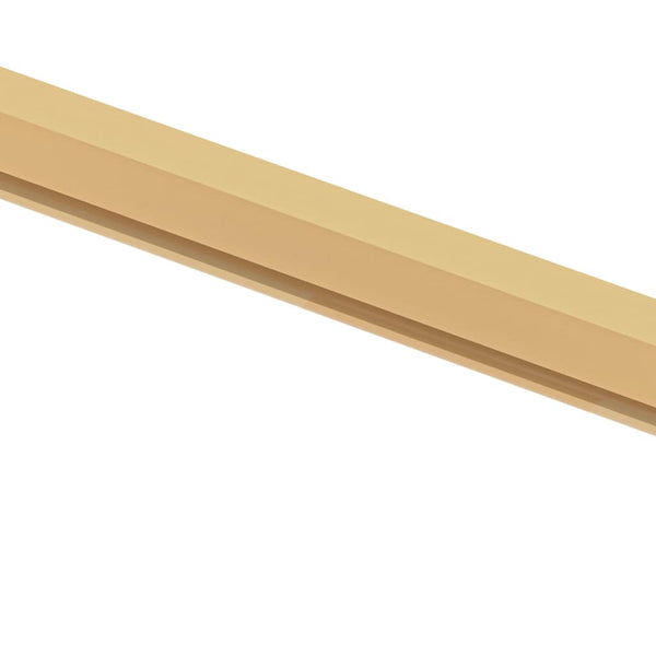 Innentür Schlank Golden 102,5x201,5 cm Hartglas und Aluminium