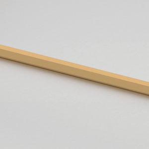 Innentür Schlank Golden 76x201,5 cm Hartglas und Aluminium