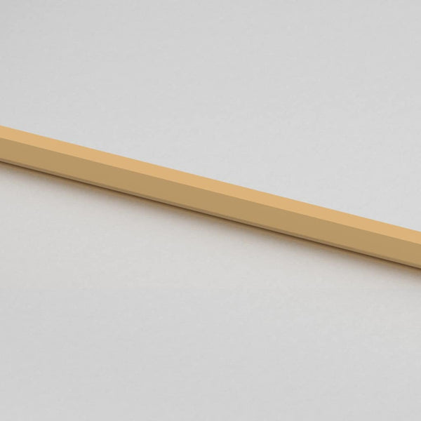 Innentür Schlank Golden 83x201,5 cm Hartglas und Aluminium