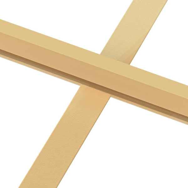 Innentür Schlank Golden 102,5x201,5 cm Hartglas und Aluminium