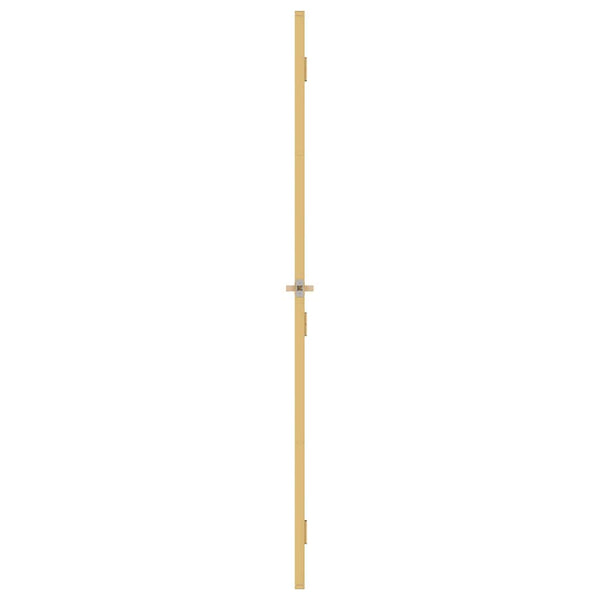 Innentür Schlank Golden 76x201,5 cm Hartglas und Aluminium