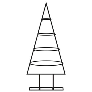 Metall Weihnachtsbaum Deko Schwarz 60cm