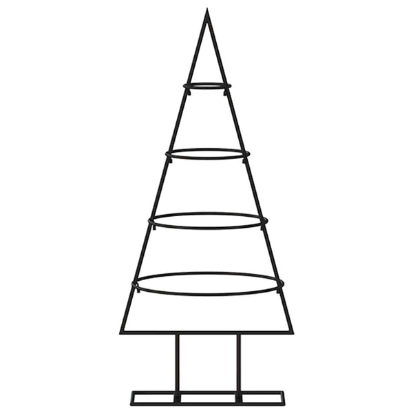 Metall Weihnachtsbaum Deko Schwarz 60cm