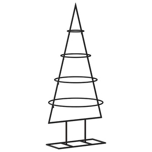 Metall Weihnachtsbaum Deko Schwarz 60cm