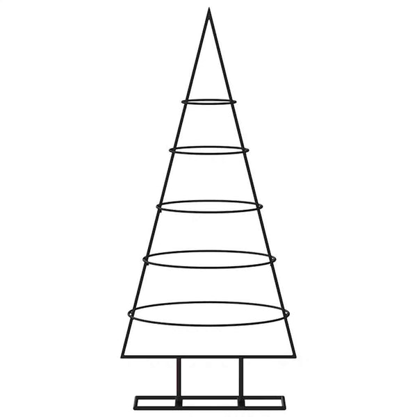 Metall Weihnachtsbaum Schwarz 90cm