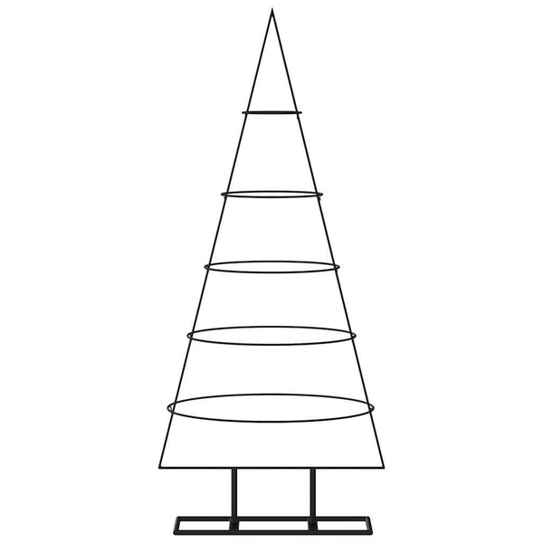 Schwarzer Metall Weihnachtsbaum 125 cm