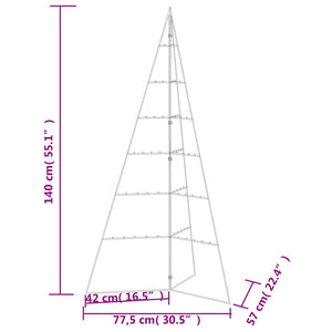 Schwarzer Metall Weihnachtsbaum 140cm