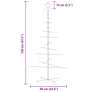 Schwarzer Metall Weihnachtsbaum 120 cm