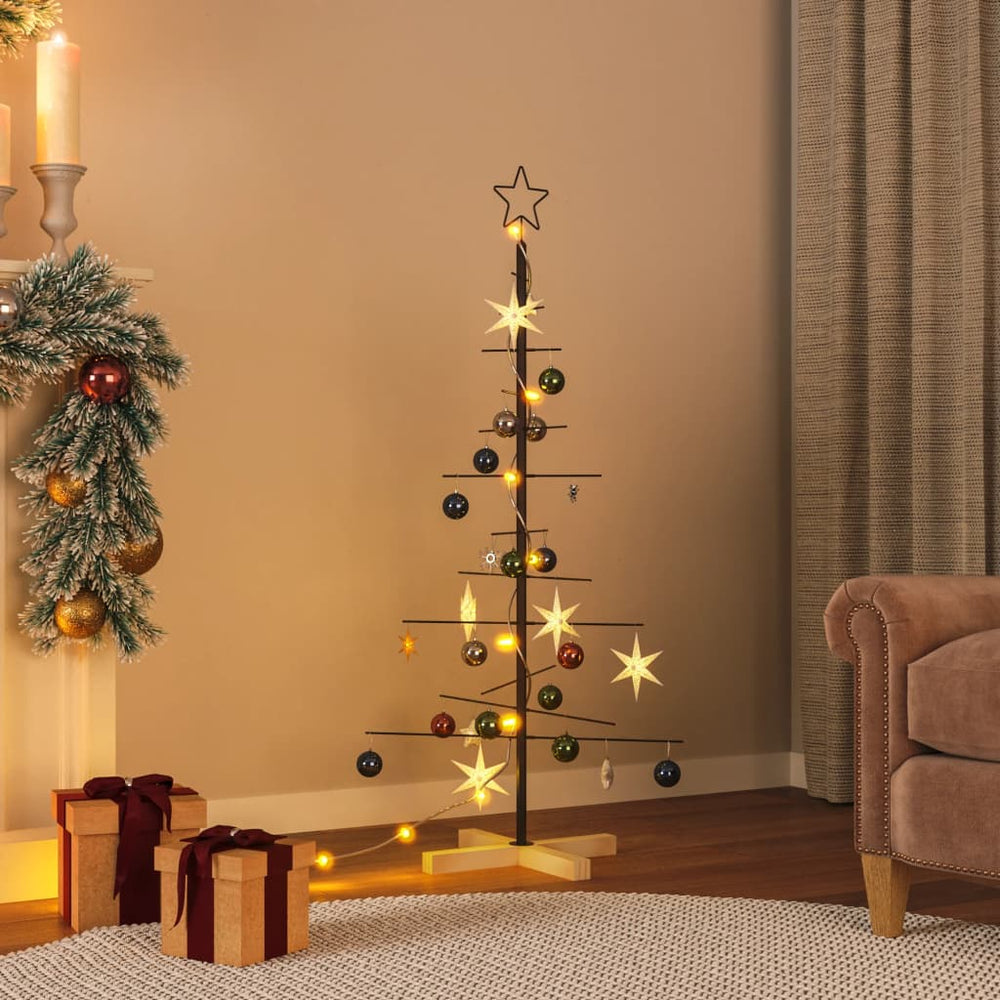 Schwarzer Metall Weihnachtsbaum 120 cm