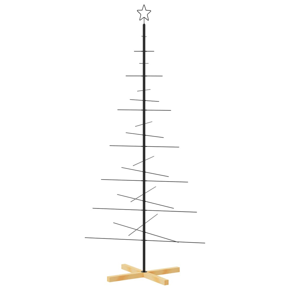 Metall Weihnachtsbaum Schwarz 180cm