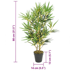 Künstlicher Bambusbaum, 80cm, 368 Blätter