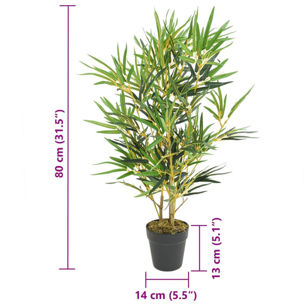 Künstlicher Bambusbaum, 80cm, 368 Blätter