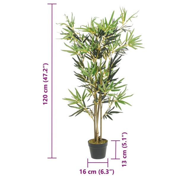 Künstlicher Bambusbaum, 120cm, 552 Blätter