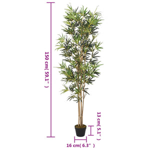Künstlicher Bambusbaum, 150 cm, 828 Blätter