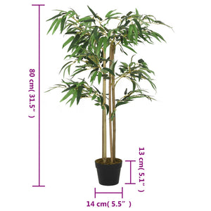 Künstlicher Bambusbaum, 80cm, 380 Blätter