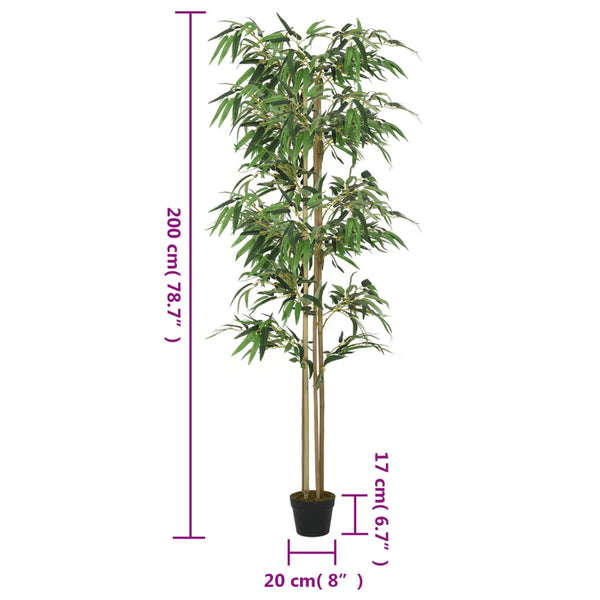 Künstlicher Bambusbaum, 200 cm, Grün