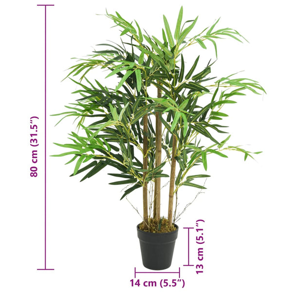 Künstlicher Bambusbaum, 80cm, 500 Blätter
