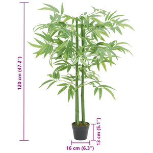 Künstlicher Bambusbaum, 120cm, 384 Blätter