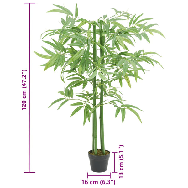 Künstlicher Bambusbaum, 120cm, 384 Blätter