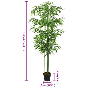 Künstlicher Bambusbaum, 150cm, 576 Blätter