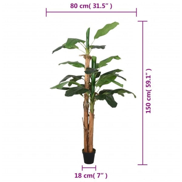 Künstlicher Bananenbaum, 150cm