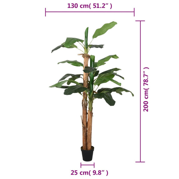 Künstlicher Bananenbaum, 200 cm