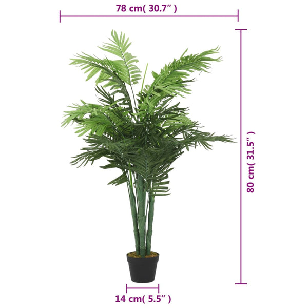 Künstliche Palme, 80 cm, 18 Blätter
