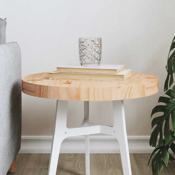 Runde Tischplatte Kiefer Massivholz Ø40cm