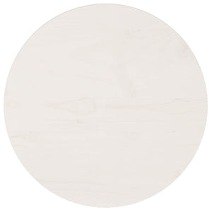 Tischplatte Rund Weiß Ø40cm Kiefer Massivholz