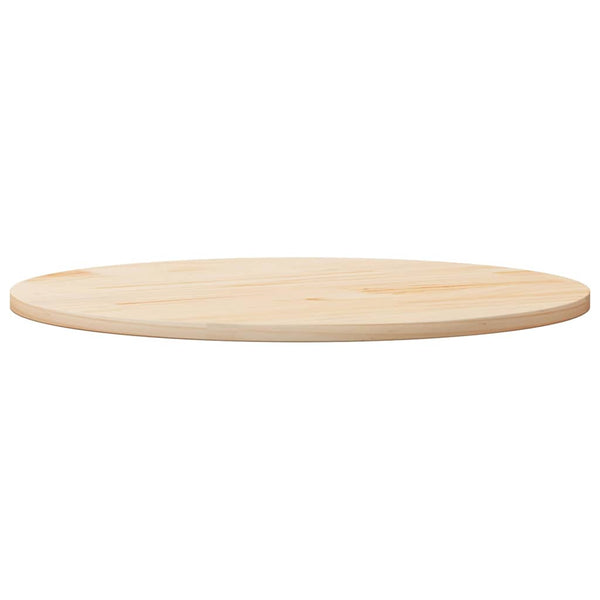 Massivholz Tischplatte Rund Ø80cm Kiefer