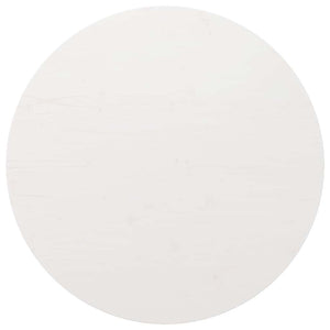 Weiße Tischplatte Rund Ø80cm Kiefer Massivholz