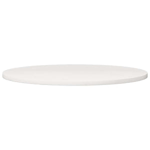 Tischplatte Rund Weiß Ø90cm Kiefer Massivholz