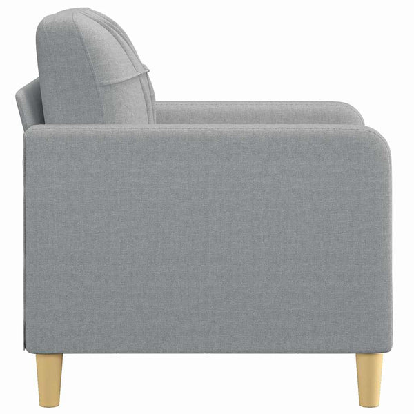 Hellgrauer Stoff Sessel 60 cm