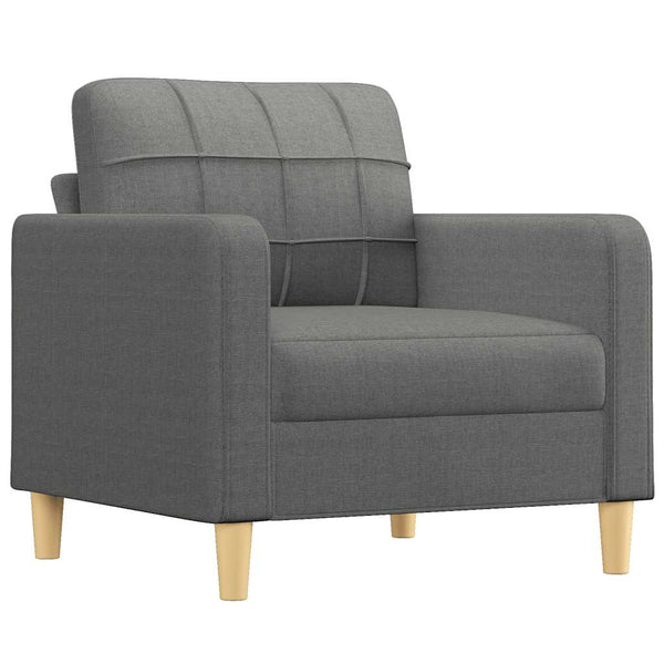 Dunkelgrauer Stoff Sofasessel 60 cm