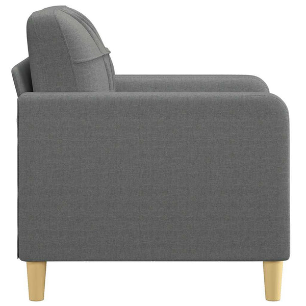 Dunkelgrauer Stoff Sofasessel 60 cm