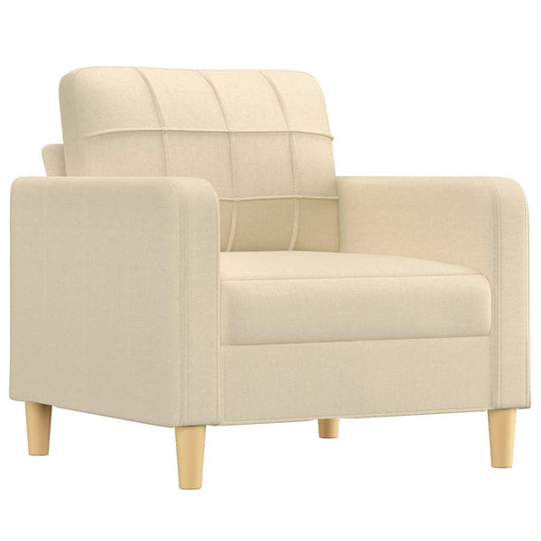 Sessel Creme Stoff 60 cm