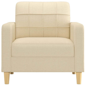 Sessel Creme Stoff 60 cm